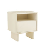 Ella Nightstand in Cream by Manhattan Comfort at Eve Furniture