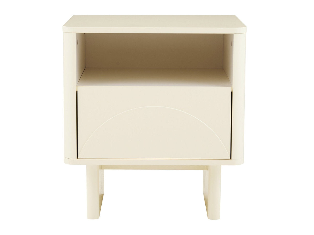 Ella Nightstand in Cream by Manhattan Comfort at Eve Furniture