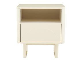 Ella Nightstand in Cream by Manhattan Comfort at Eve Furniture