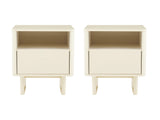 Ella Nightstand in Cream (set of 2) by Manhattan Comfort at Eve Furniture