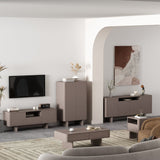 Ella Nightstand in Mocha by Manhattan Comfort at Eve Furniture
