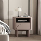 Ella Nightstand in Mocha by Manhattan Comfort at Eve Furniture