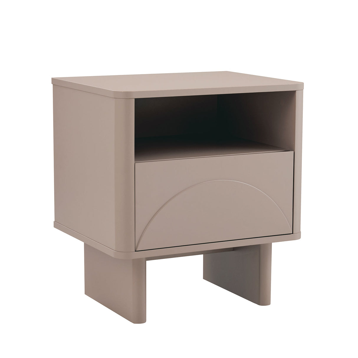 Ella Nightstand in Mocha by Manhattan Comfort at Eve Furniture