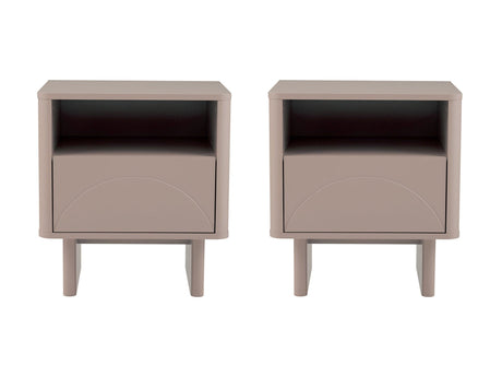 Ella Nightstand in Mocha (set of 2) by Manhattan Comfort at Eve Furniture