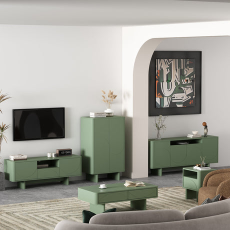 Ella Nightstand in Sage Green by Manhattan Comfort at Eve Furniture