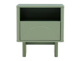 Ella Nightstand in Sage Green by Manhattan Comfort at Eve Furniture