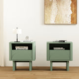 Ella Nightstand in Sage Green (set of 2) by Manhattan Comfort at Eve Furniture