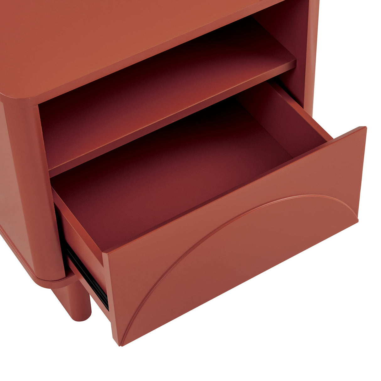 Ella Nightstand in Terracotta by Manhattan Comfort at Eve Furniture