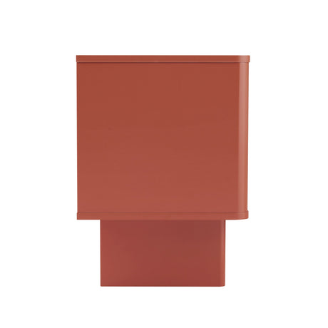Ella Nightstand in Terracotta by Manhattan Comfort at Eve Furniture