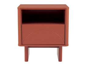 Ella Nightstand in Terracotta by Manhattan Comfort at Eve Furniture