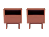 Ella Nightstand in Terracotta (set of 2) by Manhattan Comfort at Eve Furniture