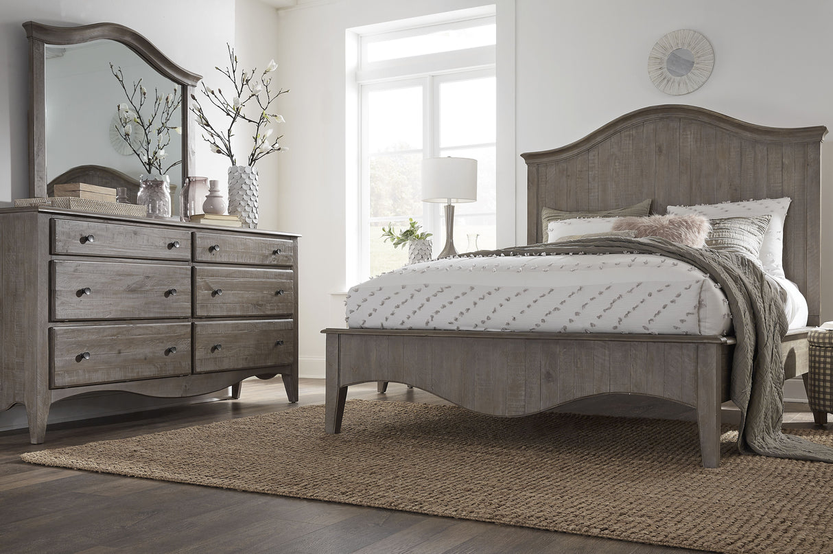 Ella Solid Wood Crown Queen Bed in Camel by Modus Furniture at Eve Furniture