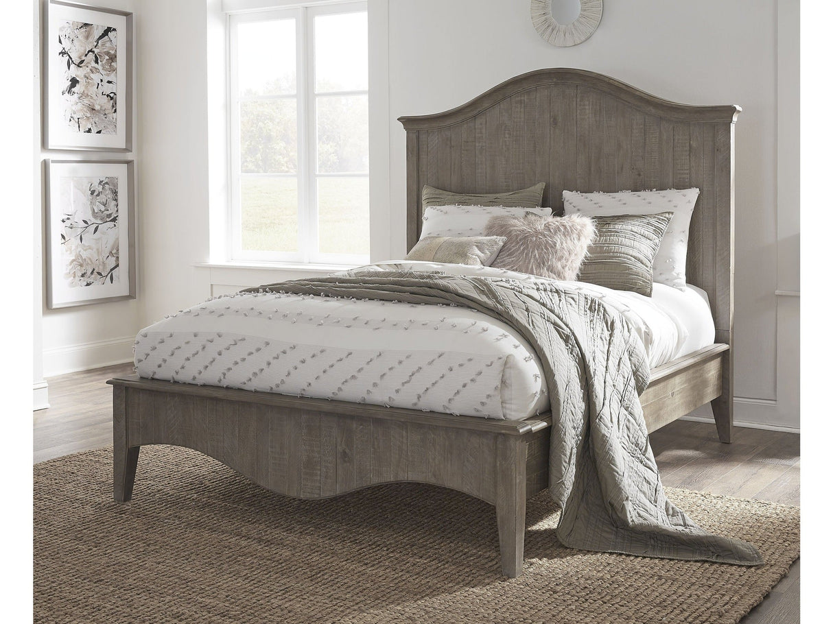 Ella Solid Wood Crown Queen Bed in Camel by Modus Furniture at Eve Furniture