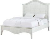 Ella White Wash Solid Wood California King Crown Bed by Modus Furniture at Eve Furniture