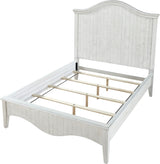 Ella White Wash Solid Wood California King Crown Bed by Modus Furniture at Eve Furniture