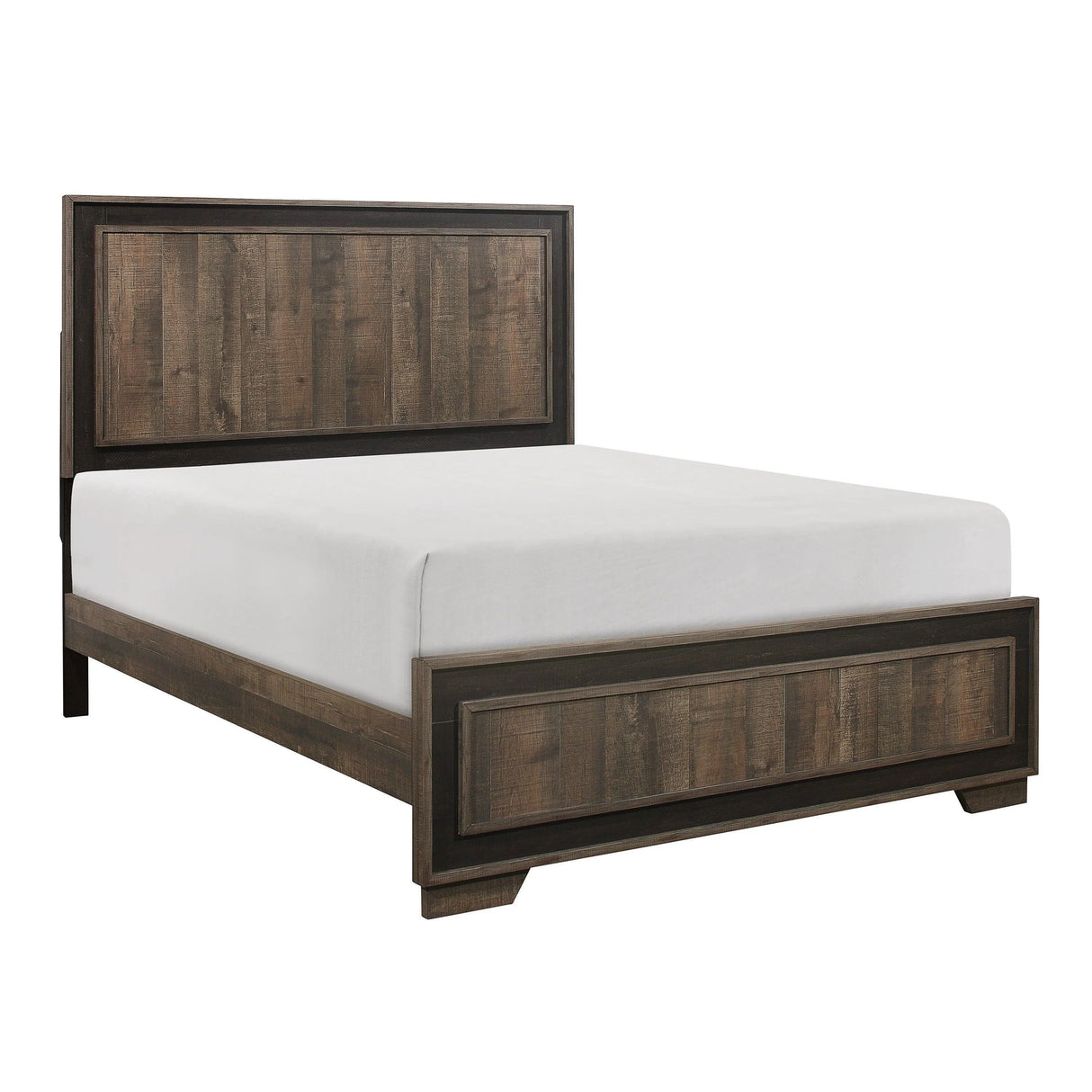Ellendale Authentic Mahogany Queen Panel Bed by Homelegance at Eve Furniture