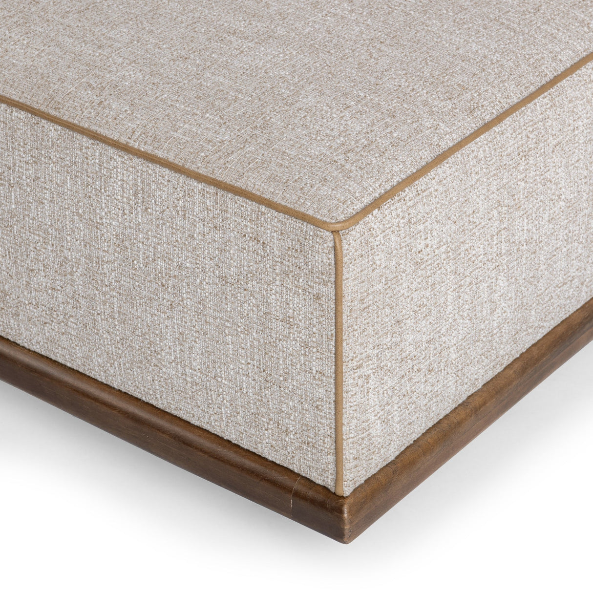 Ellerie Latte Ottoman by Classic Home at Eve Furniture