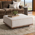 Ellerie Latte Ottoman by Classic Home at Eve Furniture