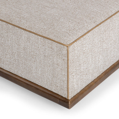 Ellerie Latte 40 Ottoman by Classic Home at Eve Furniture
