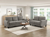 Ellery Pewter Living Room Set by Homelegance at Eve Furniture