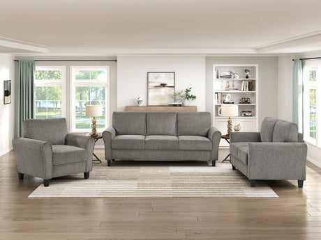 Ellery Pewter Living Room Set by Homelegance at Eve Furniture