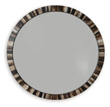 Ellford Black/Brown/Cream Accent Mirror