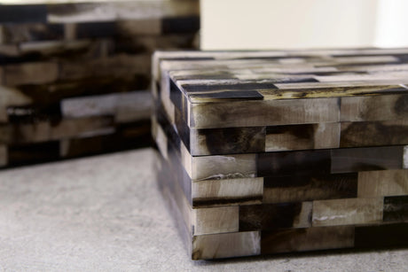 Ellford Black/Brown/Cream Box by Ashley at Eve Furniture
