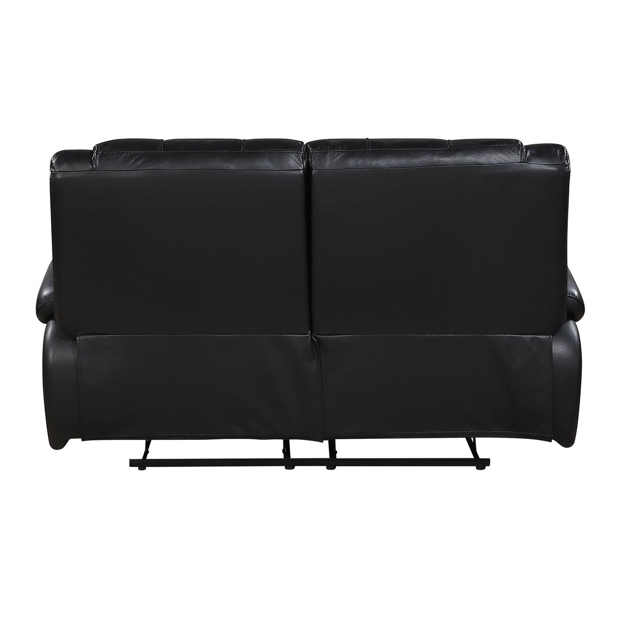 Ellicott Black Double Reclining Love Seat