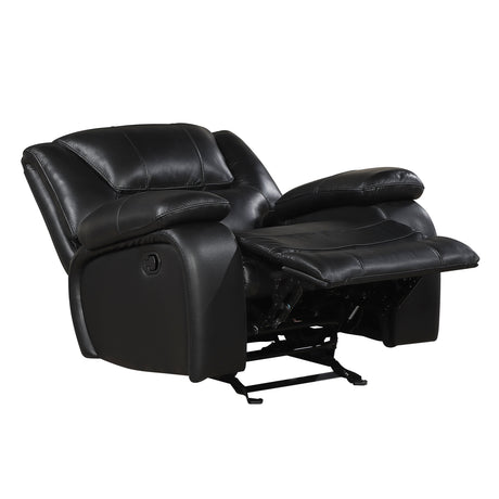 Ellicott Black Glider Reclining Chair by Homelegance at Eve Furniture