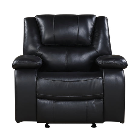 Ellicott Black Glider Reclining Chair by Homelegance at Eve Furniture