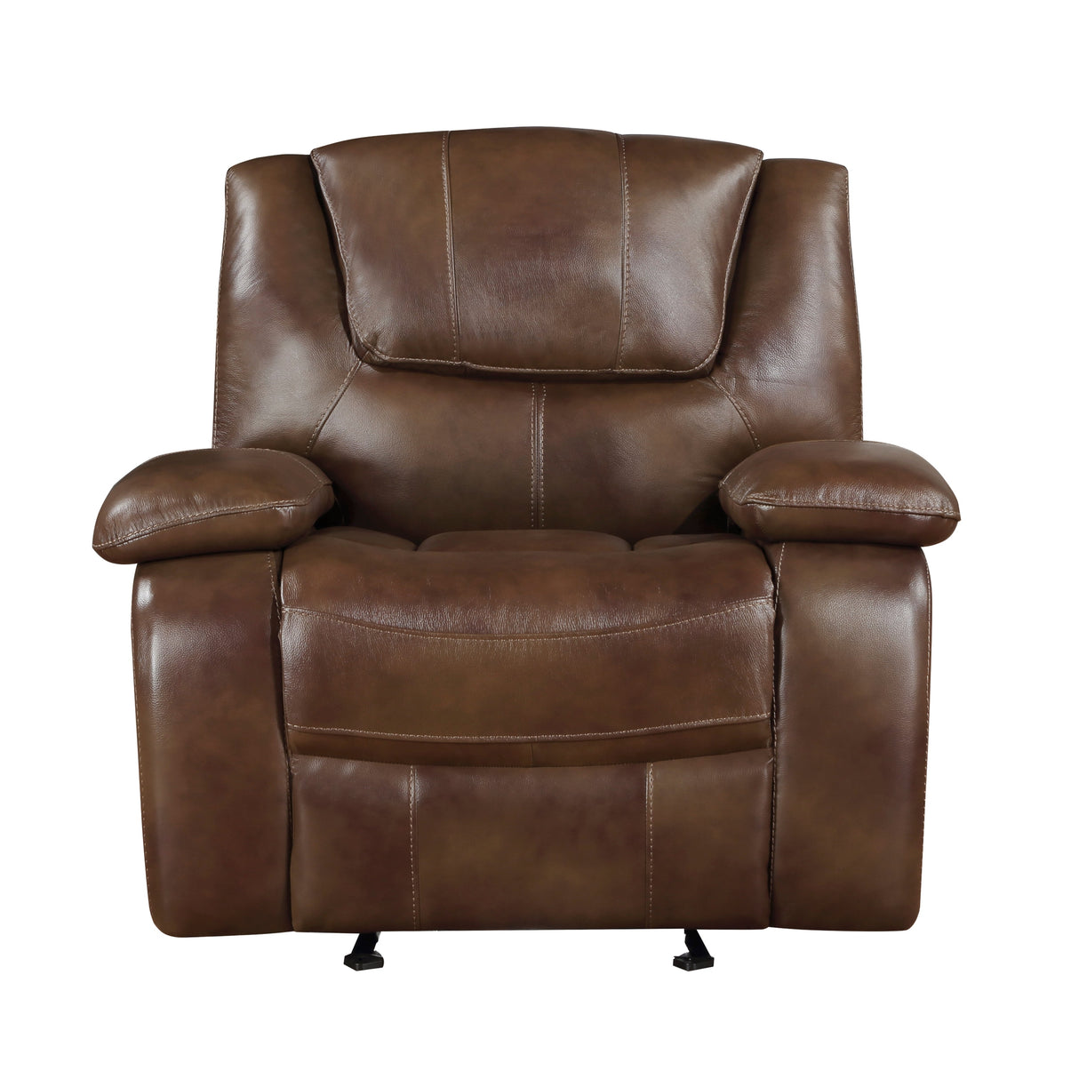 Ellicott Brown Leather Double Reclining Living Room Set by Homelegance at Eve Furniture