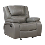 Ellicott Gray 3-Piece Reclining Living Room Set by Homelegance at Eve Furniture