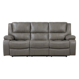 Ellicott Gray 3-Piece Reclining Living Room Set by Homelegance at Eve Furniture