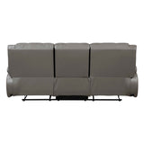 Ellicott Gray 3-Piece Reclining Living Room Set by Homelegance at Eve Furniture