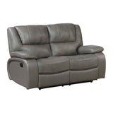 Ellicott Gray 3-Piece Reclining Living Room Set by Homelegance at Eve Furniture