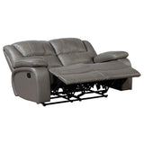 Ellicott Gray 3-Piece Reclining Living Room Set by Homelegance at Eve Furniture