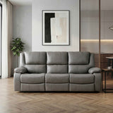 Ellicott Gray Double Reclining Sofa by Homelegance at Eve Furniture