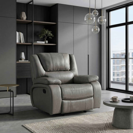 Ellicott Gray Reclining Chair by Homelegance at Eve Furniture
