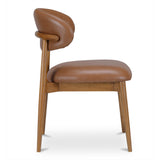 Ellie Brown Leather Dining Chair by MOES at Eve Furniture