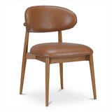Ellie Brown Leather Dining Chair by Moe's Home at Eve Furniture