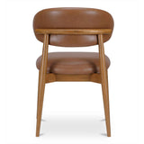 Ellie Brown Leather Dining Chair by Moe's Home at Eve Furniture