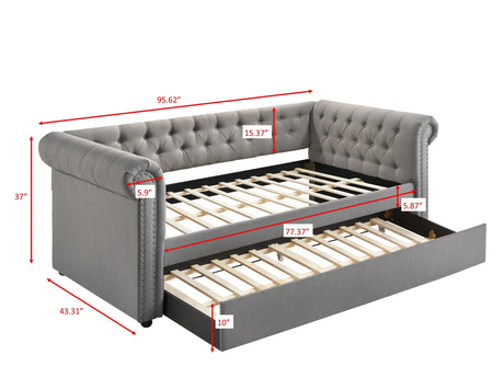 Ellie Gray Twin Daybed by Crown Mark at Eve Furniture
