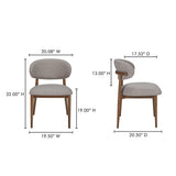 Ellie Light Brown Dining Chair by MOES at Eve Furniture