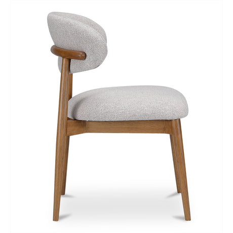 Ellie Oatmeal/Brown Dining Chair by MOES at Eve Furniture