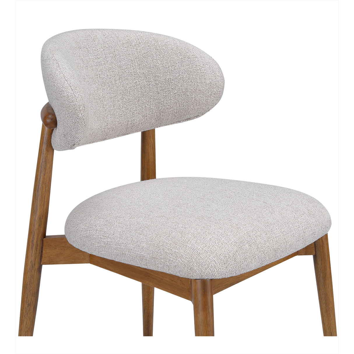 Ellie Oatmeal/Brown Dining Chair by MOES at Eve Furniture