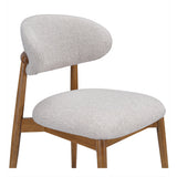 Ellie Oatmeal/Brown Dining Chair by MOES at Eve Furniture