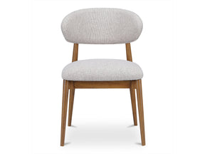 Ellie Oatmeal/Brown Dining Chair by MOES at Eve Furniture