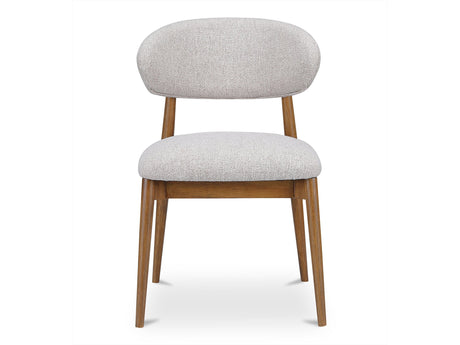 Ellie Oatmeal/Brown Dining Chair by MOES at Eve Furniture