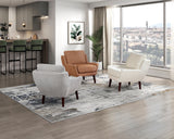 Ellie Orange Accent Chair by Homelegance at Eve Furniture