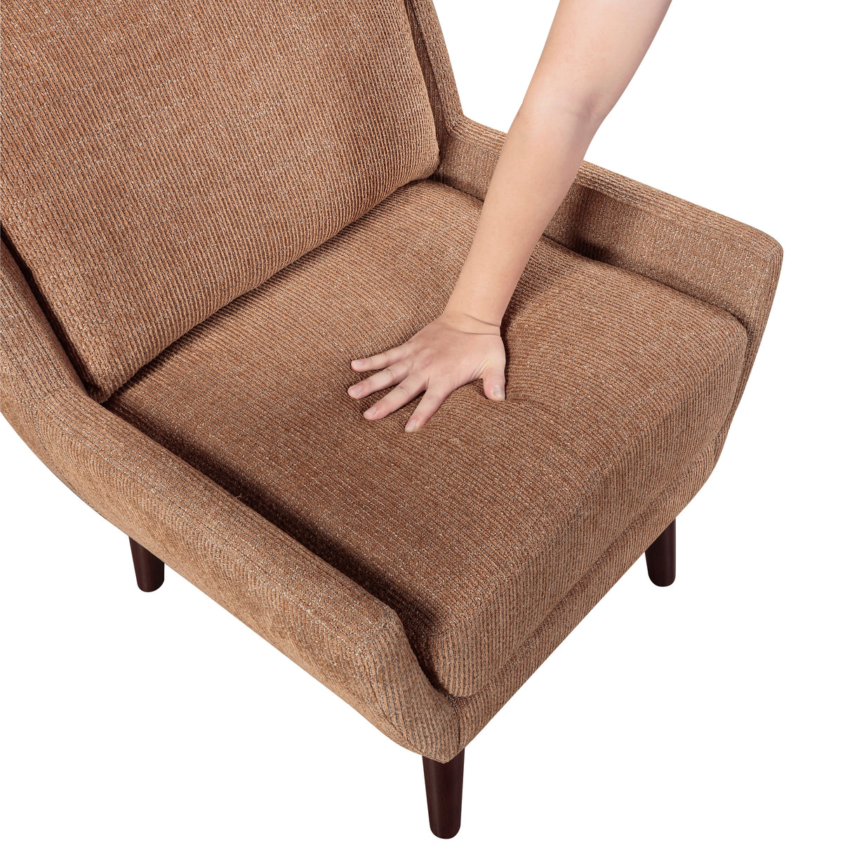 Ellie Orange Accent Chair by Homelegance at Eve Furniture